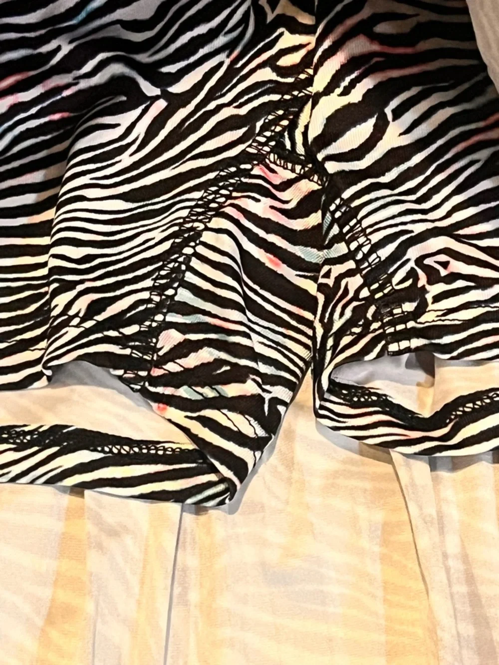 Lucky in Love Large Zebra Print Active Skort Golf Pickleball Tennis Errands Chic